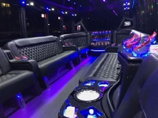 24 Passenger Party Bus Interior